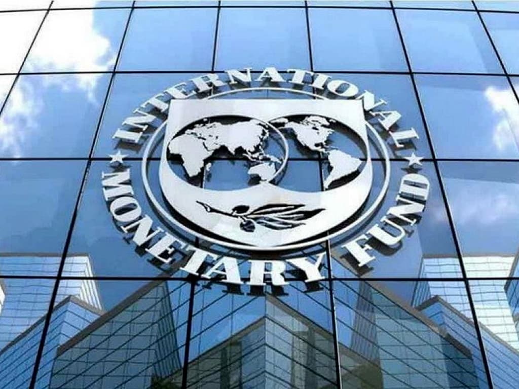 IMF logo on front of office building