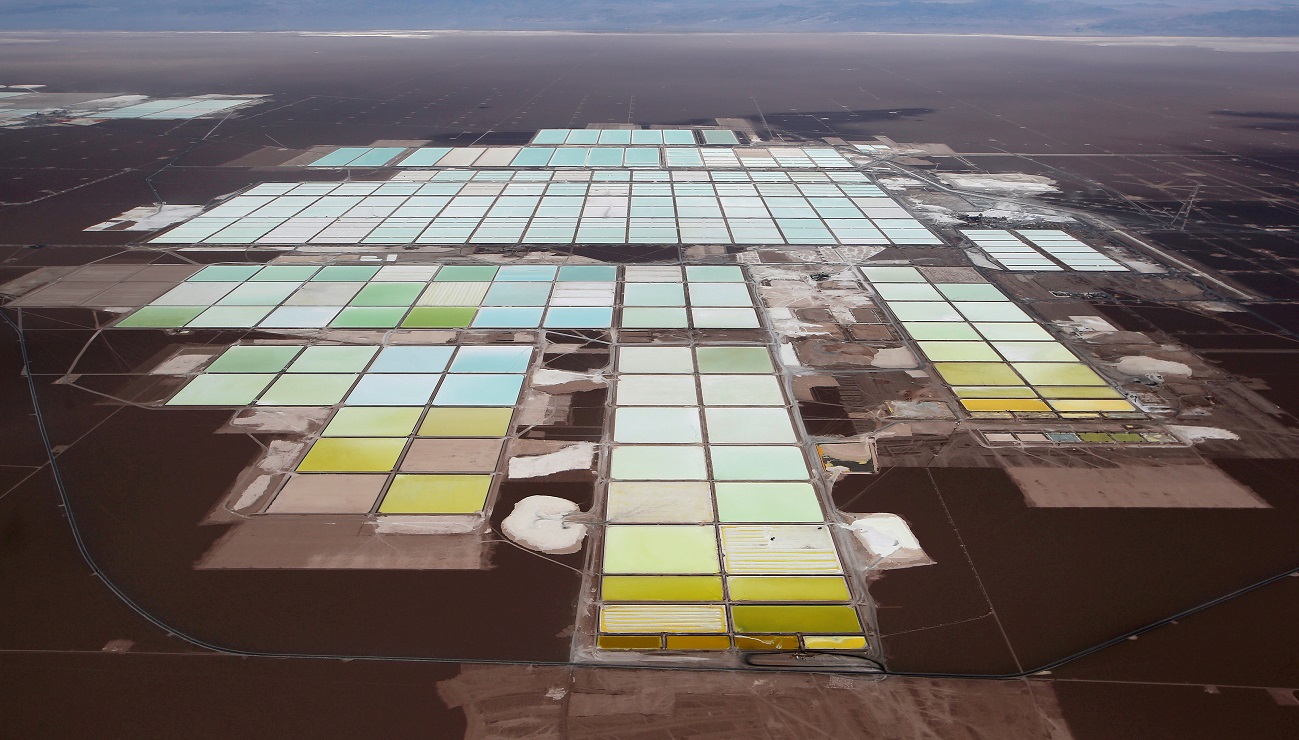A lithium mine in Chile owned by SQM